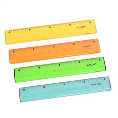 Linijka Y-Plus wielofunkcyjna 20cm (Linijka, Ołówek, Gumka, Temperówka) - 5